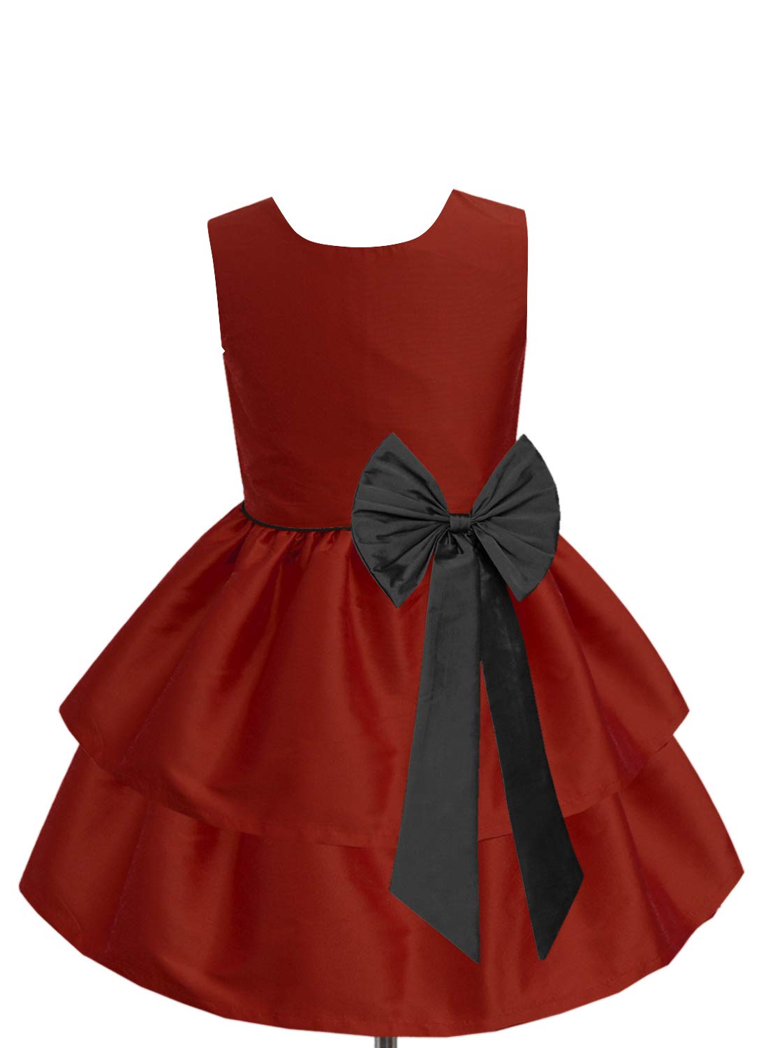 A.T.U.N. (ALL THINGS UBER NICE) Girl's Skater Knee Length Solid Round Neck Dress | Sleeveless Camilla Dress and Special Occasions