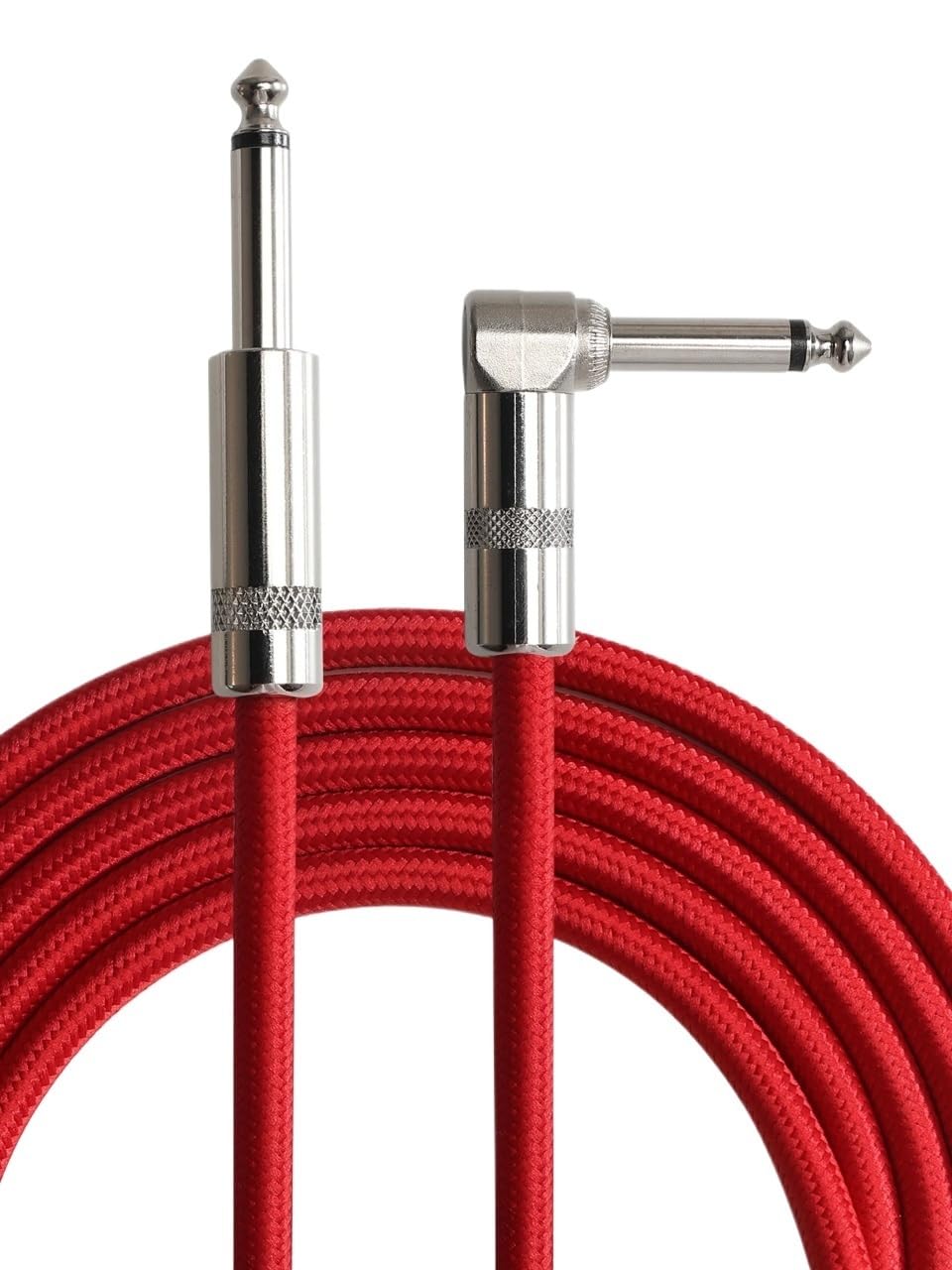 1,8 m kąt prosty do prostego 6,35 mm 1/4 złącze Ja-ck instrument audio kabel basowy do elektrycznej gitary basowej (JGC-06BK)