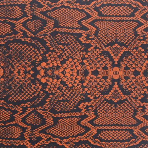 Image of KYDEX Thermoform Sheet - (P1 Texture) - (Infused Print) - (12in x 12in) - (Snake Skin - Orange Rattler) - (1 Sheet) - (for Holster Making & Hobby) - (USA Made)