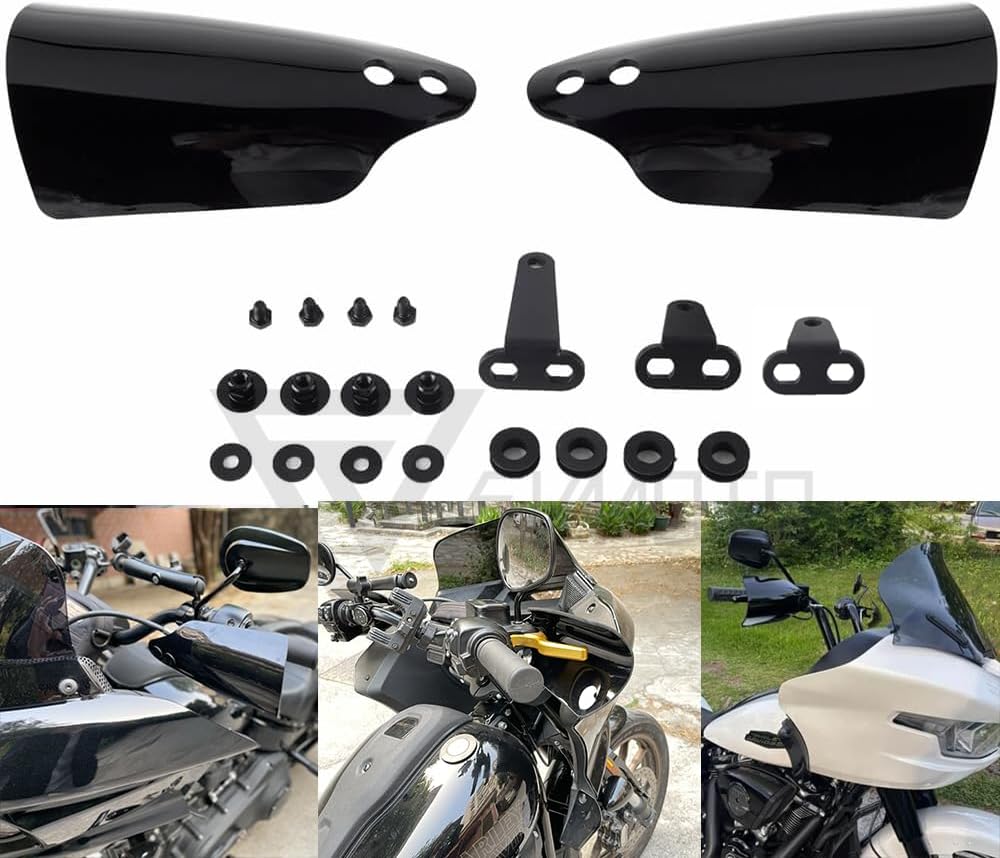 Club Style Handlebar Handguards Upgrade Bracket Compatible with Harley Touring Road Glide Electra Glide Road King CVO/SE, Softail Street Bob FXBB 114 FXBBS Low Rider ST 117 FXLRST 2009+ 2026
