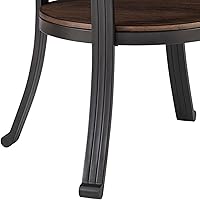 Vista 10 de Powell Muebles Franklin - Mesa auxiliar, pequeña, color marrón