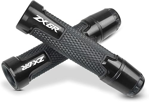 Miniatura 10 de 78 '' 0.866 in motocicleta CNC aluminio Powersports manillar Grips con extremos de agarre para Kawasaki ZX-6R ZX6R 636 ABS