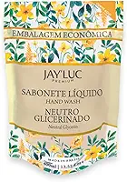 Sabonete Líquido Hidratante Neutro Glicerinado Sachê Jay Luc 400Ml, Sabonete Líquido Neutro Glicerinado, Amarelo, Todos Os Tipos De Pele, Elimina 99,9% Das Bactérias, Refil Embalagem Econômica