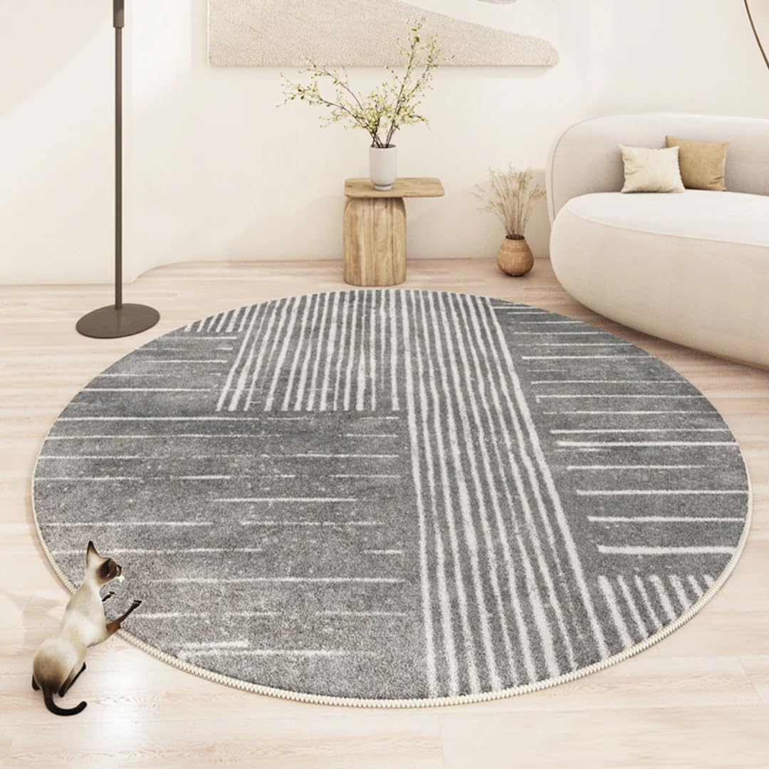 Tapis en peluche épais et moderne, revêtement doux 100x100 pour sol de chambre