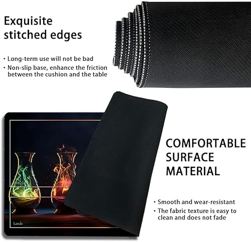 Vista 22 de Tapete de juego MTG cosido de alta calidad con zonas y parte trasera de goma antideslizante, tapete de juego TCG para MTG y otros juegos de cartas