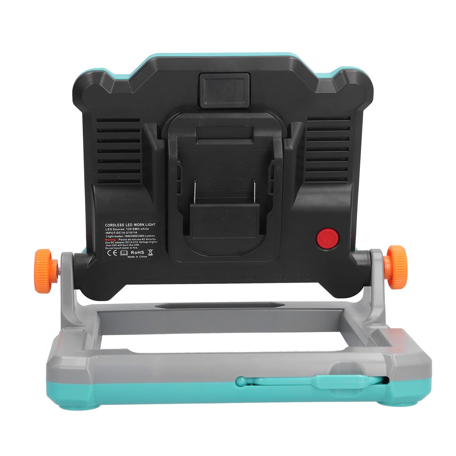 Luz de Trabajo Recargable Luces de Trabajo LED Plegables portátiles para Iluminación de Emergencia al Aire Libre Camping Senderismo Corte de energía Verde Gris (Interfaz Visible)