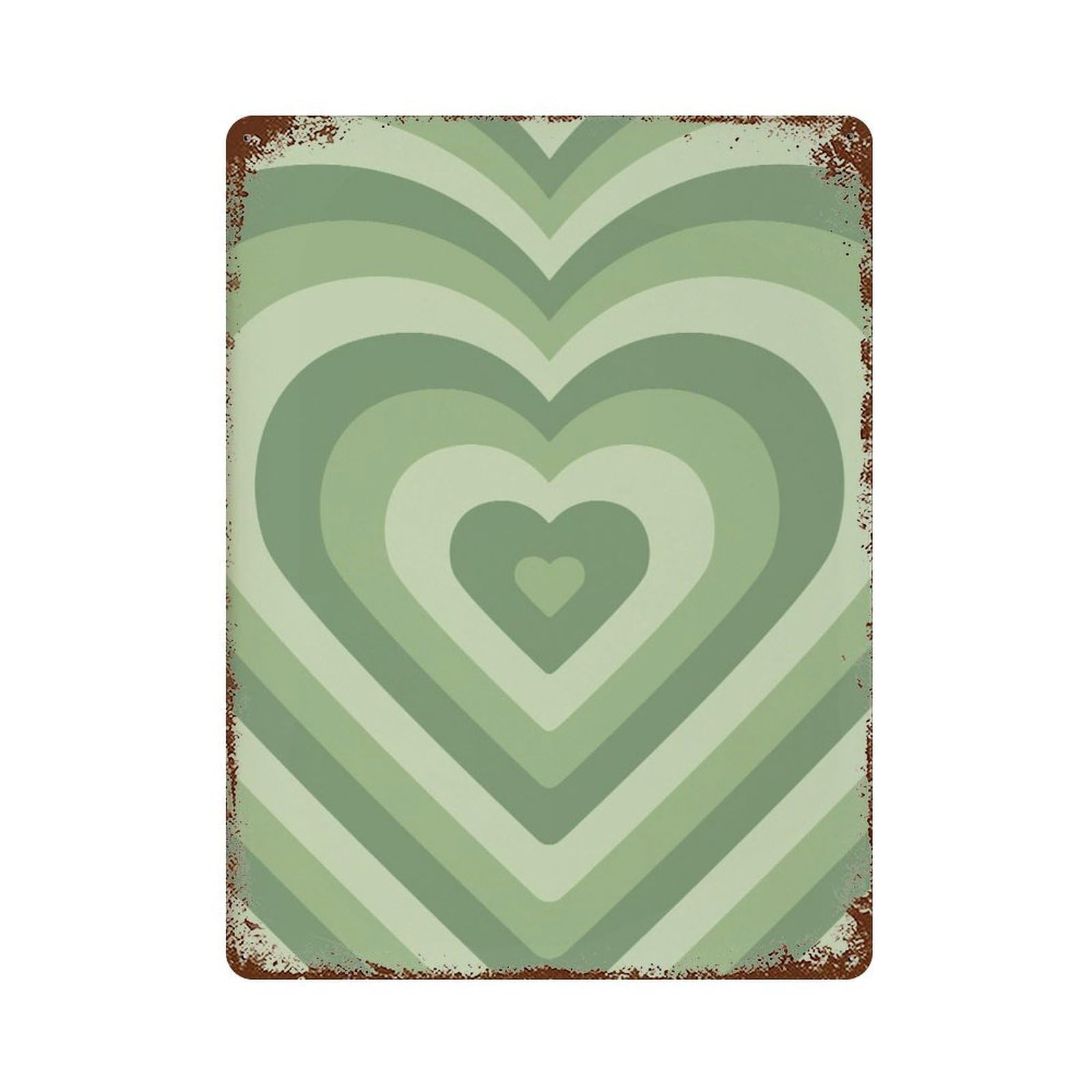 xiaoxiaoshen Green He Retro Home Decor Wall Decor Art Metal Tin Poster Modern Home Decor Art Home Bar Shop Decorations Vintage Sign 40x30cm