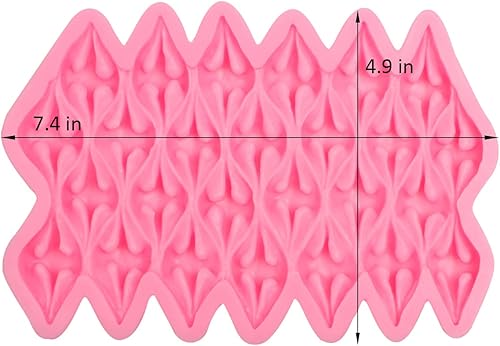 Miniatura 2 de Molde de silicona para fondant de tela, molde de chocolate para manualidades, dulces, azúcar, pasta de goma de mascar