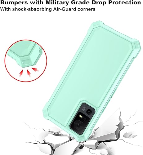 Miniatura 4 de Ailiber Funda para TCL 40 X, TCL 40XE funda de teléfono de 6.56 pulgadas con protector de pantalla, protección de estructura de doble capa,