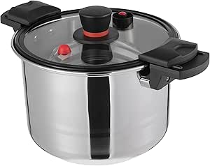 22L Stainless Steel Pressure Cooker – 60Kpa High-Pressure, Fits All Stoves