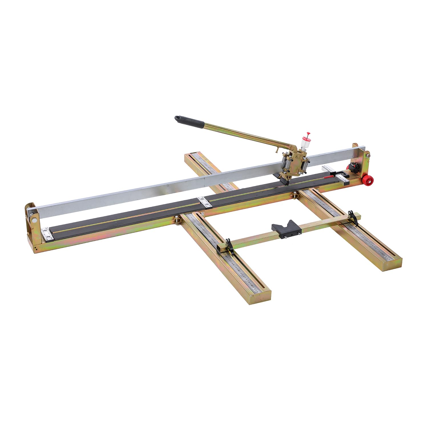 Cortador manual de azulejos 1200 mm Base sólida de alta resistencia guiada por láser de alta precisión con ruedas para máquina de corte de azulejos y paredes de cerámica y porcelana TOPWAY 347740