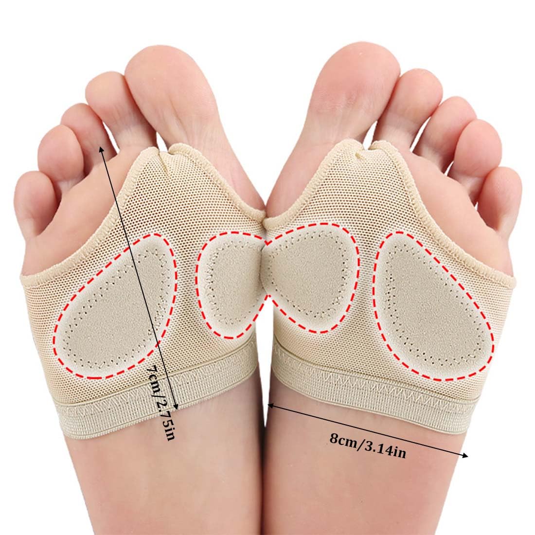 Almohadillas para Danza NIÑOS Y Adultos- Almohadillas Anti-derrp Antes depie para Danza clásica/Ballet/Yoga/Gimnasia/Jazz Moderno-protección para pies