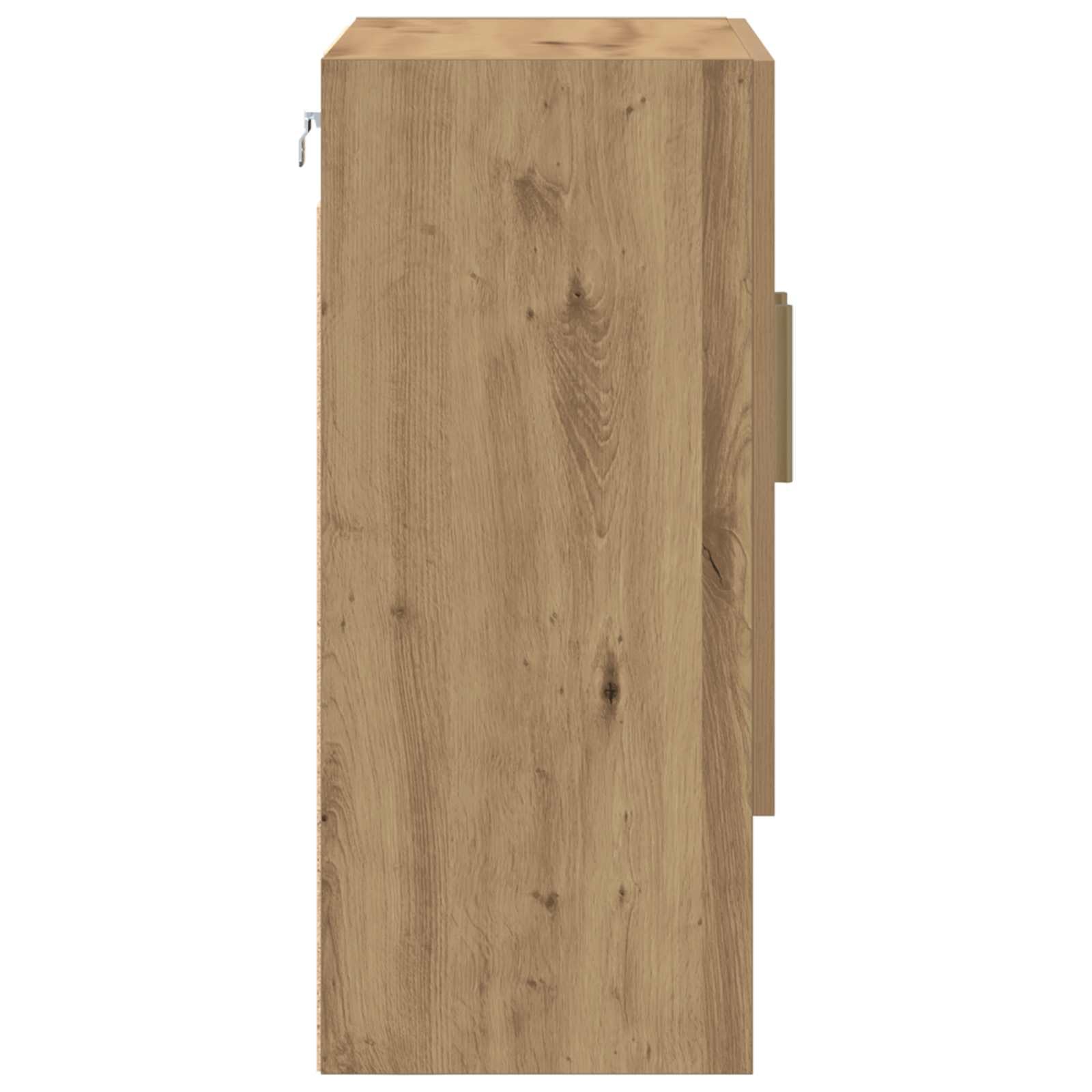vidaXL Armario de Pared Roble Artesanal 60 x 31 x 70 cm, Soluciones de Almacenamiento Elegantes, Mueble de Pared Rectangular, Organizador Compacto para Decoración de Sala