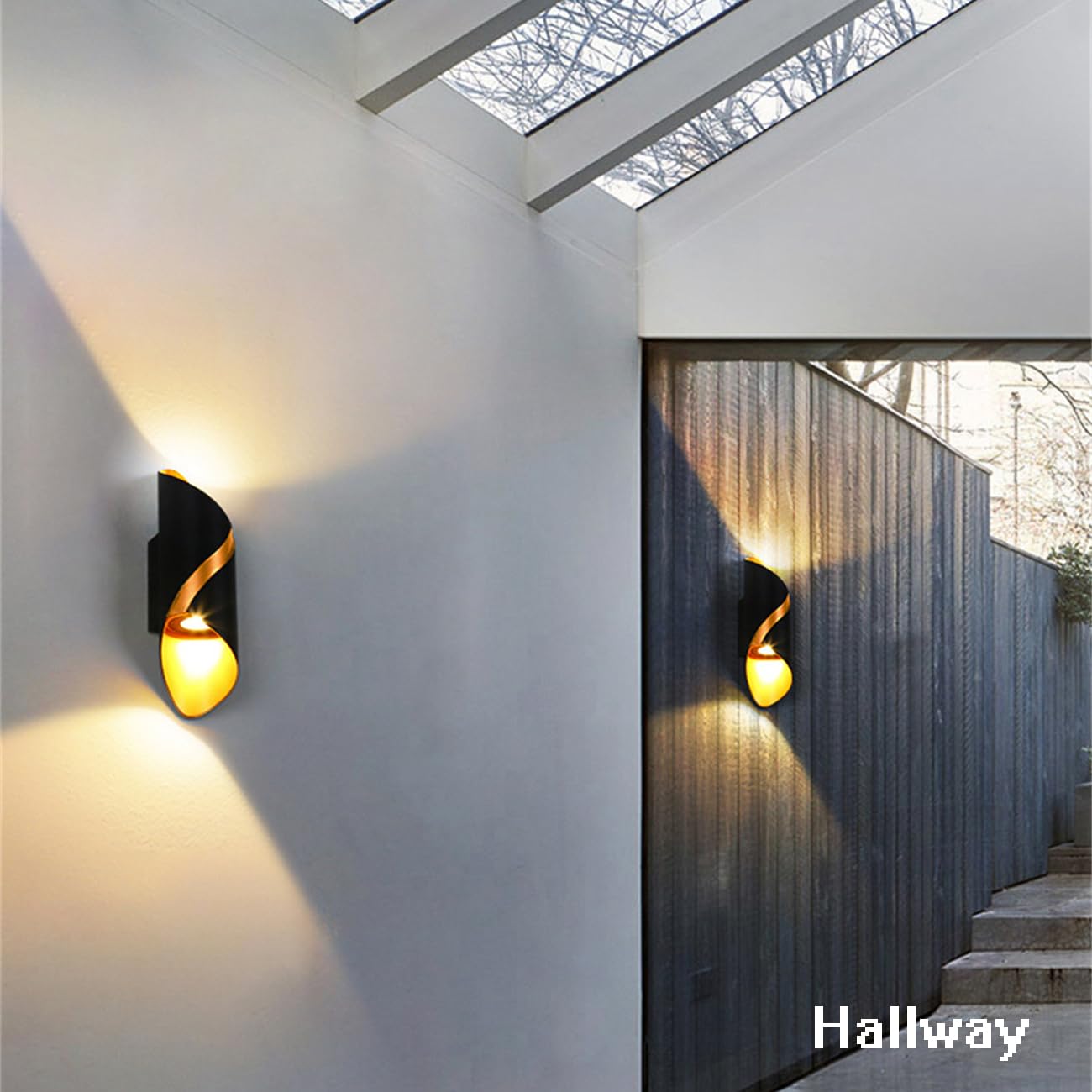 Chrasy 10W LED Wall Sconce, Waterproof IP65 Rated Indoor Outdoor Wall Lamp - Image 2