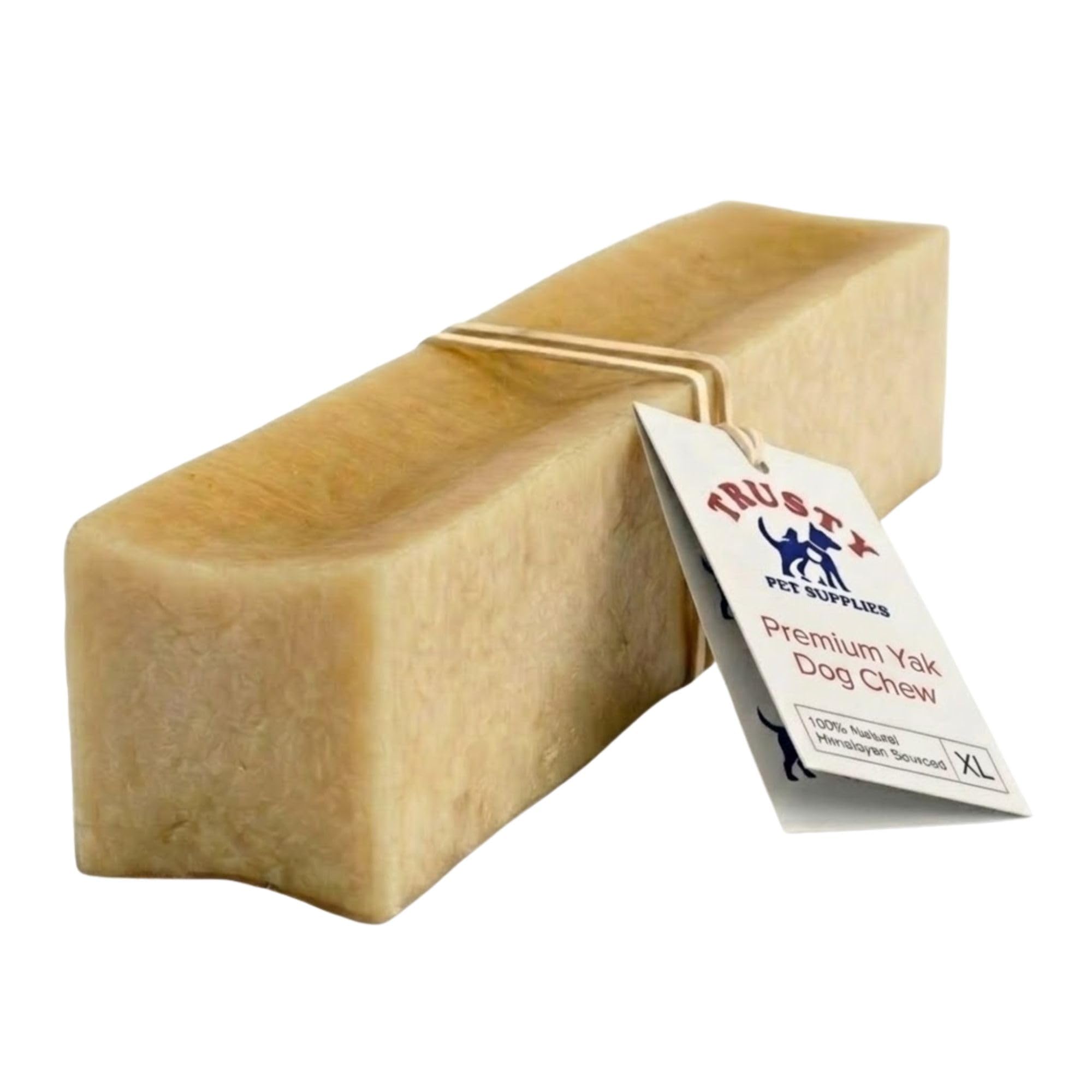 X-Large Yak Chews for Dogs (Pack of 2) | Yak Chews | Long Lasting Dog Chew | Low Fat Dog Treats | Dog Teeth Chews for Small, Medium and Large Dogs | By Trusty Pet Supplies