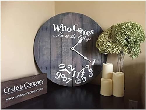 Reloj de pared de madera rústica personalizado de 10 pulgadas, silencioso sin tictac, funciona con pilas, para sala de estar, dormitorio, cocina,