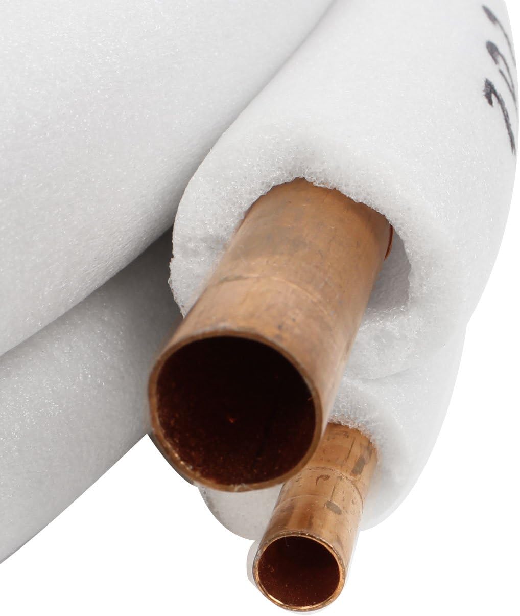 Foam Coated 7.2kW Air Conditioner Insulation Connecting Pipe 10ft Long (id: 387 1b9 b50 8e1 ef6