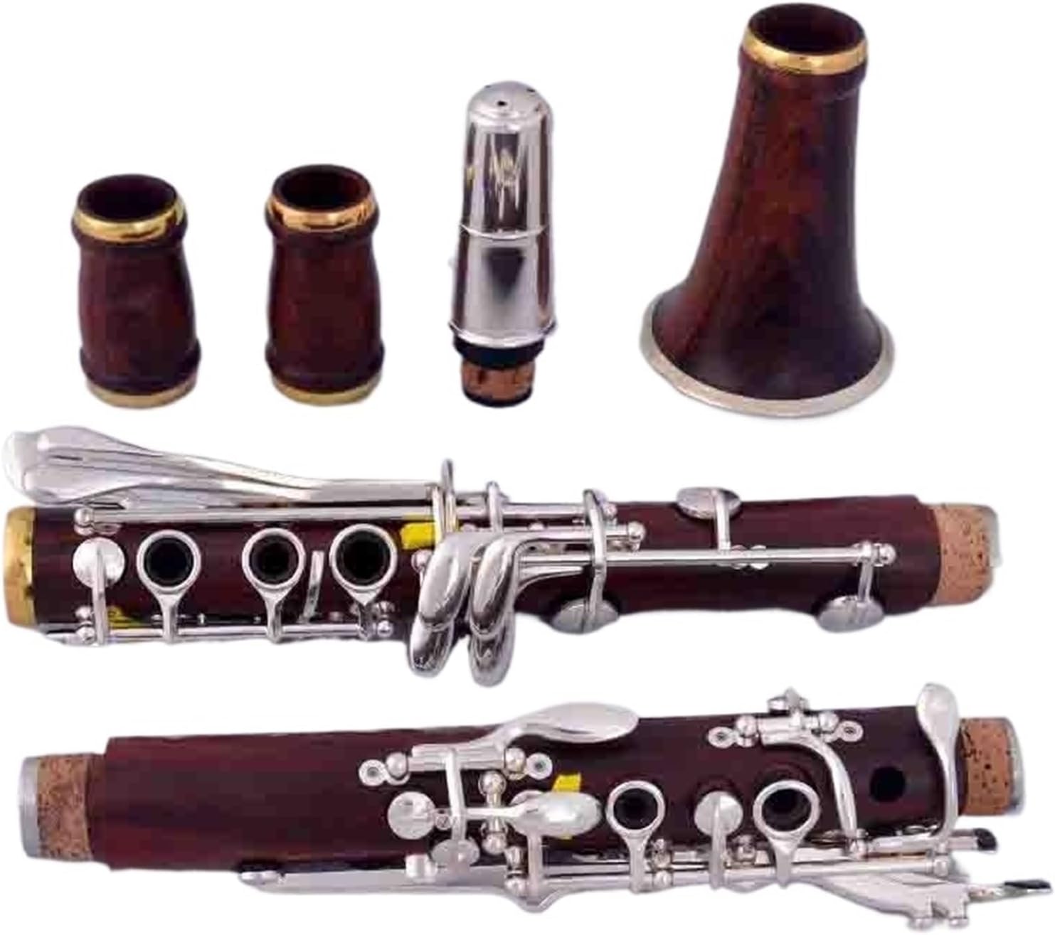 Professional Clarinet Rosewood BB Gold Plated 17 Keys Musical Instrument Clarinet Instrument