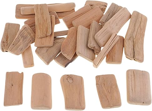 Harilla Natural Driftwood Craft, 250g/Bag Christmas Ornaments DIY Crafts, Wedding Vase and Home Table Filler Decor, Holiday Photo Props Hanging, Wood