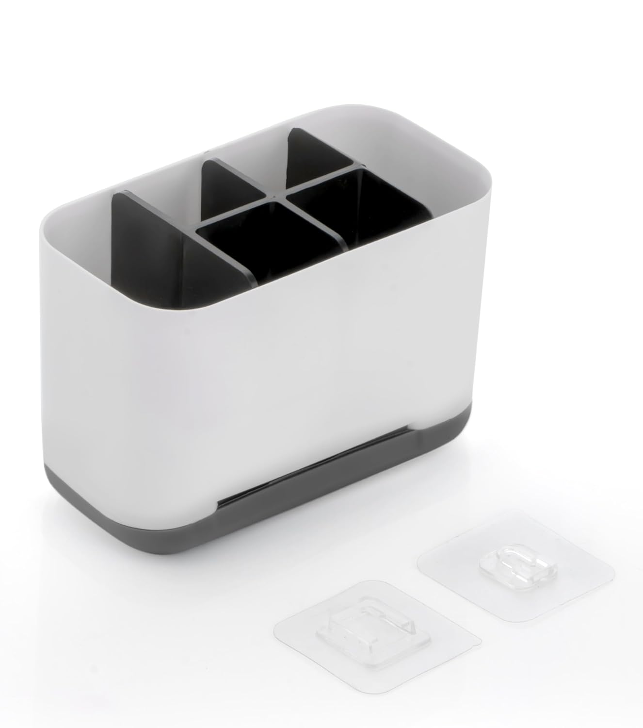 Leawall wall mounted 6 Compartment Kitchen and Bathroom Caddy Storage Holder Toothbrush Holders and Toiletry Storage Cosmetics,Stationery Organizer With Self Adhesive Sticker(Black) Leawall wall mounted 6 Compartment Kitchen and Bathroom Caddy Storage Holder Toothbrush Holders and Toiletry Storage Cosmetics,Stationery Organizer With Self Adhesive Sticker(Black)