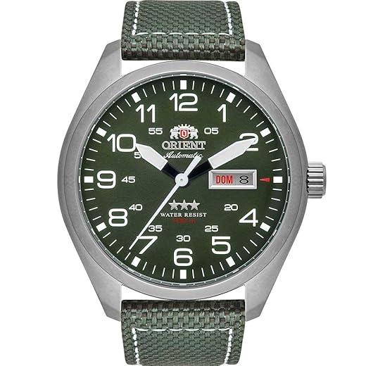 Relógio Orient Masculino Ref: F49sn020 E2ep Automático Militar Prateado