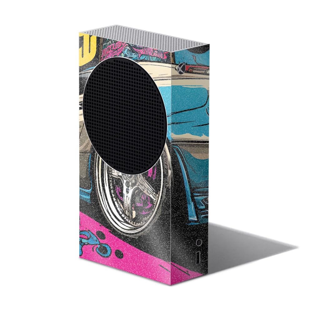 Carbon Fiber Gaming Skin Compatible with Xbox Series S - Street Racer - Premium 3M Vinyl Protective Wrap Decal Cover - Easy to Apply | Crafted in The USA by MightySkins