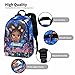 Personalized School Backpack with Lunch Bags for Little Girl, Custom Backpack with Name for Girls, Personalized Kindergarten Backpack Sets, Fashion Colorful Book Bag Gift for Daughter Granddaughter