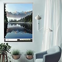 Vista 11 de ZSHINE Tela impermeable opaca inalámbrica manual tamaño personalizado y persianas enrollables con cenefa