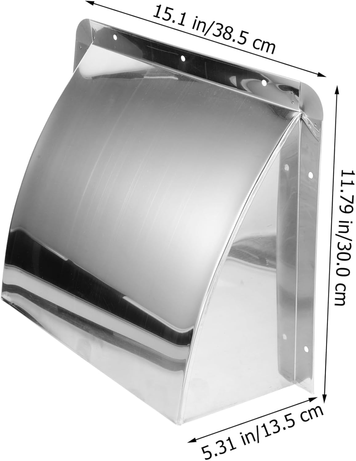 Stainless Steel Exhaust Vent Hood Cap for Kitchen Rain-Resistant Outlet Cover -Deformation Design Suitable for Various Decor Styles Performance
