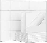 Vista 24 de TroyStudio 20 Paneles Acústicos, 12 x 12 x 0.32 Pulgadas Baldosas de Revestimiento de Pared de Fieltro de Poliéster Panel Absorbente de Sonido