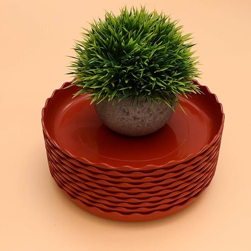 Miniatura 3 de YARNOW 30 platillos de palé y para plantas, platos de plástico terra, macetas de loto, posavasos, bandejas de sujeción de cotta, contenedor de