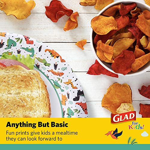 Glad Mesa de dinossauro, tigelas de lanche 120 unidades