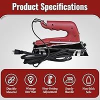 Vista 4 de ZY305 10 pulgadas. Hierro de costura de alfombra de 800 vatios