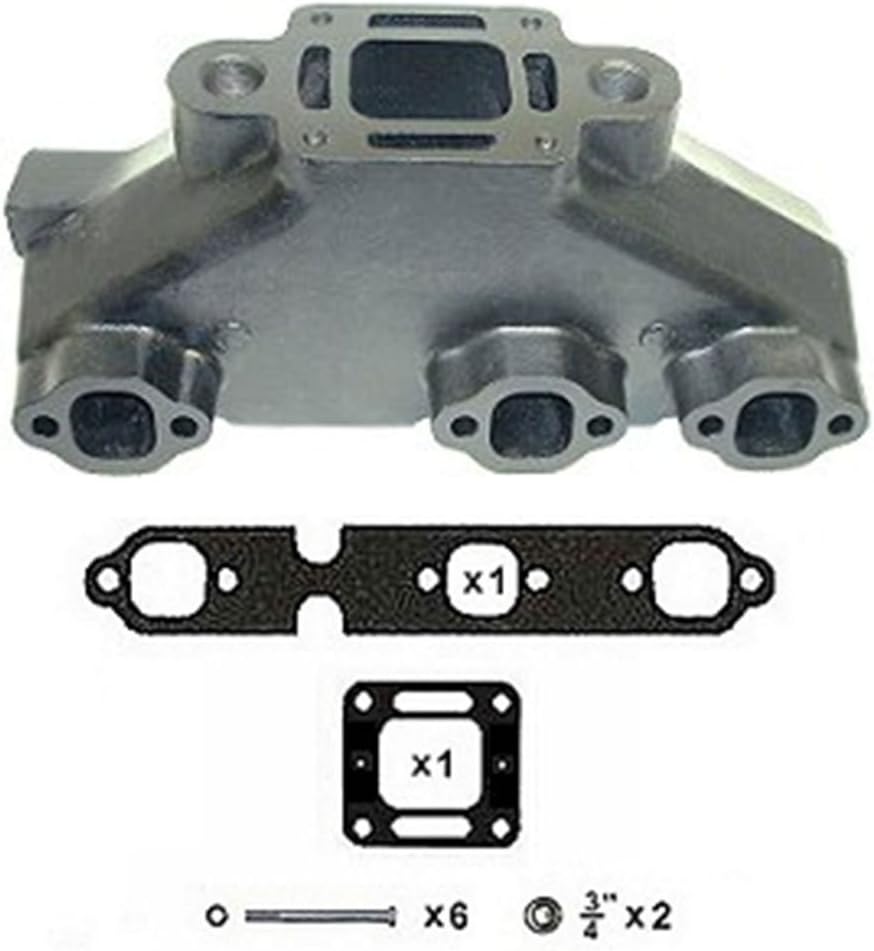 RPS Cast Iron Exhaust Manifold for Mercruiser 4.3 V6 Engines