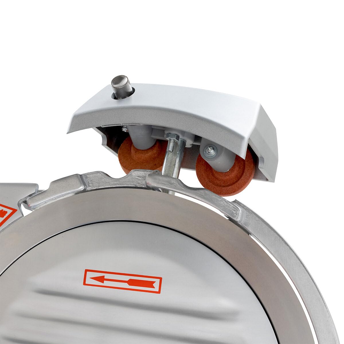 GastroHero Aufschnittmaschine 250 mm, einstellbar, Aluminium ASM250 | Wurstschneidemaschine, einstellbare Schnittstärke 0,2-12 mm, Schnittlänge 210 mm, Schrägschneider