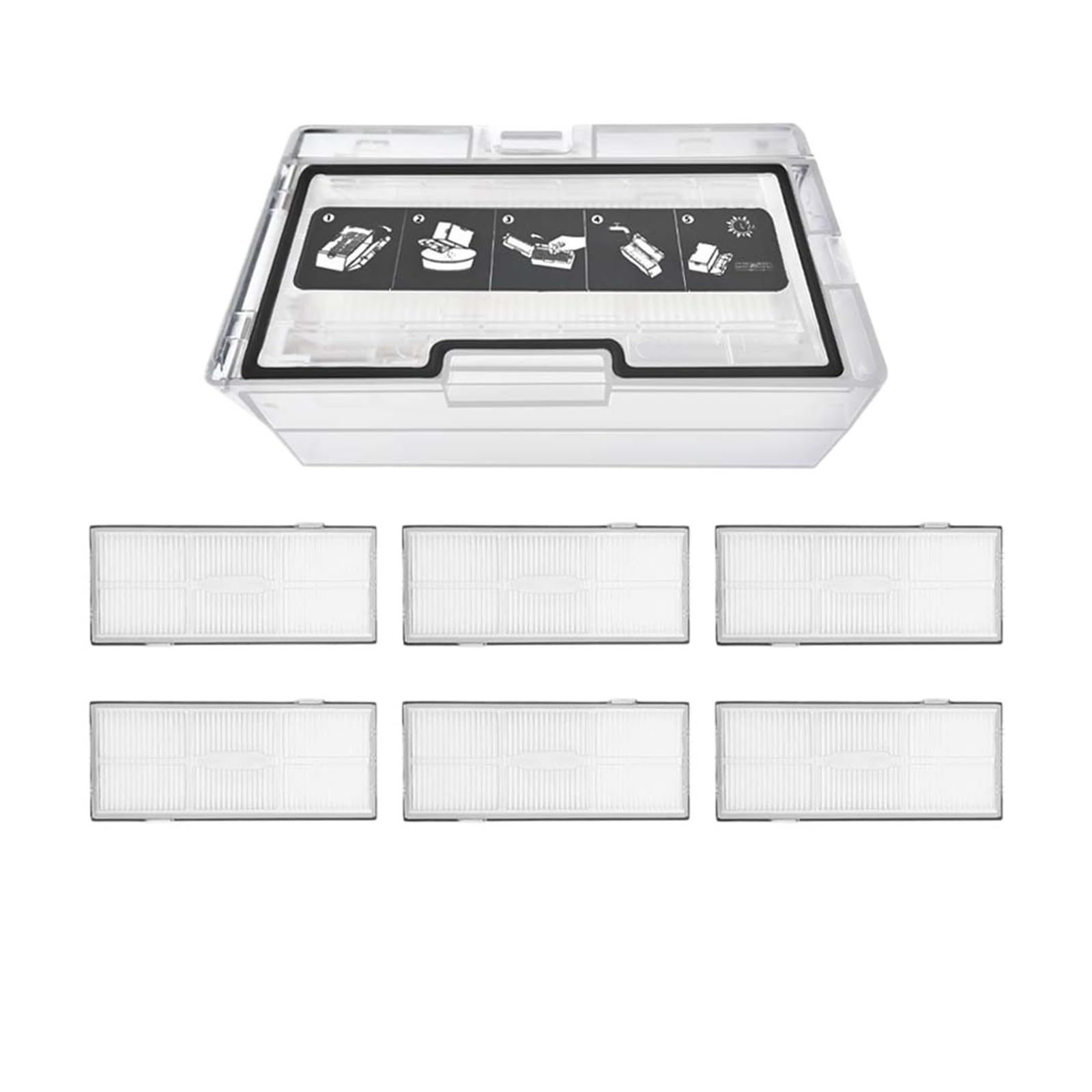 Boîte de collecte de poussière pour aspirateur Roborock S8 afin de remplacer un bac usé