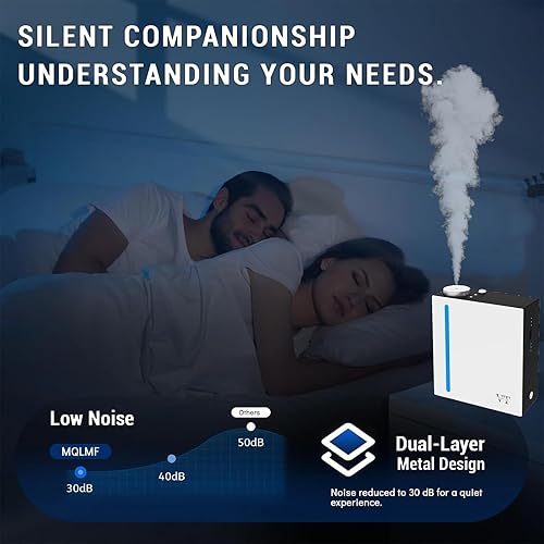 Miniatura 6 de Difusores de aroma para el hogar, difusor de aceite esencial de temporizador, control de aplicación, difusor para espacios grandes de hasta 3,280.8