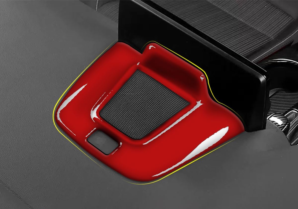 Dashboard GPS Navigation Behind Panel Cover Compatible with Honda Civic 11TH GEN 2026 2025 2024 2023 2022 Interior Car Accessories ABS 1PCS(Red)