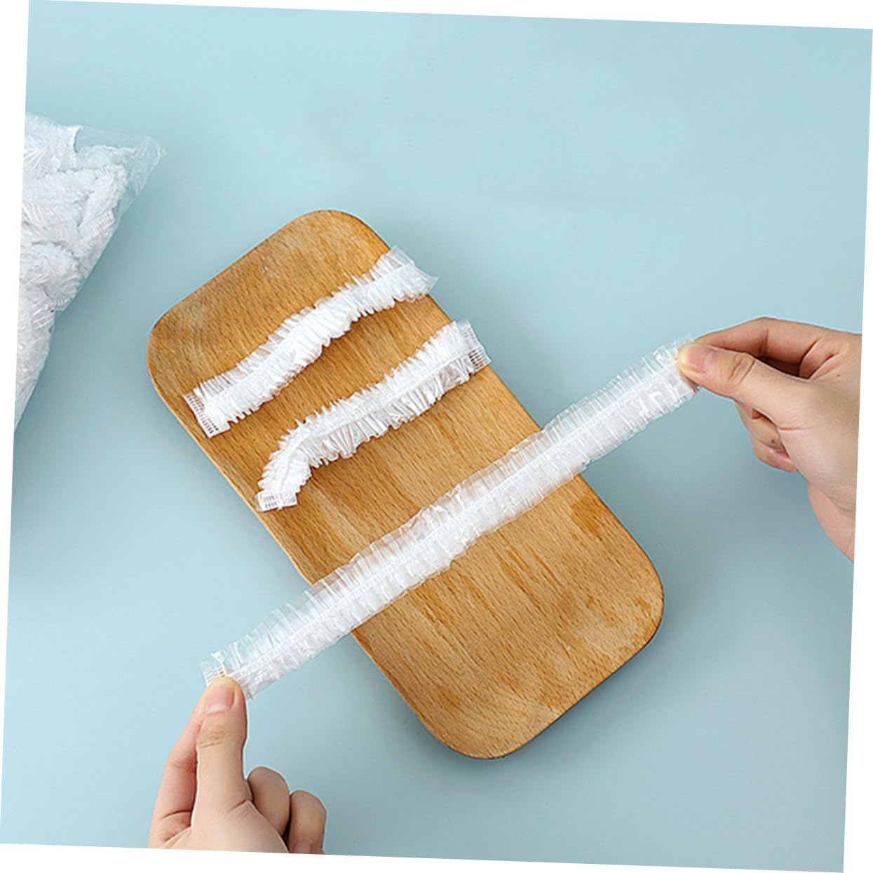 FOMIYES 300Pcs Plastic Wrap Covers for Food Preservation Elastic Fridge Bowl Covers Fresh Keeping Food Storage Bags for Leftovers and Meal Prep Convenient Kitchen