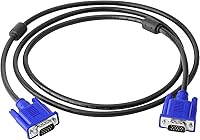 Vista 17 de PASOW Cable de monitor VGA a VGA HD15 macho a macho para TV computadora proyector (1.5 pies)