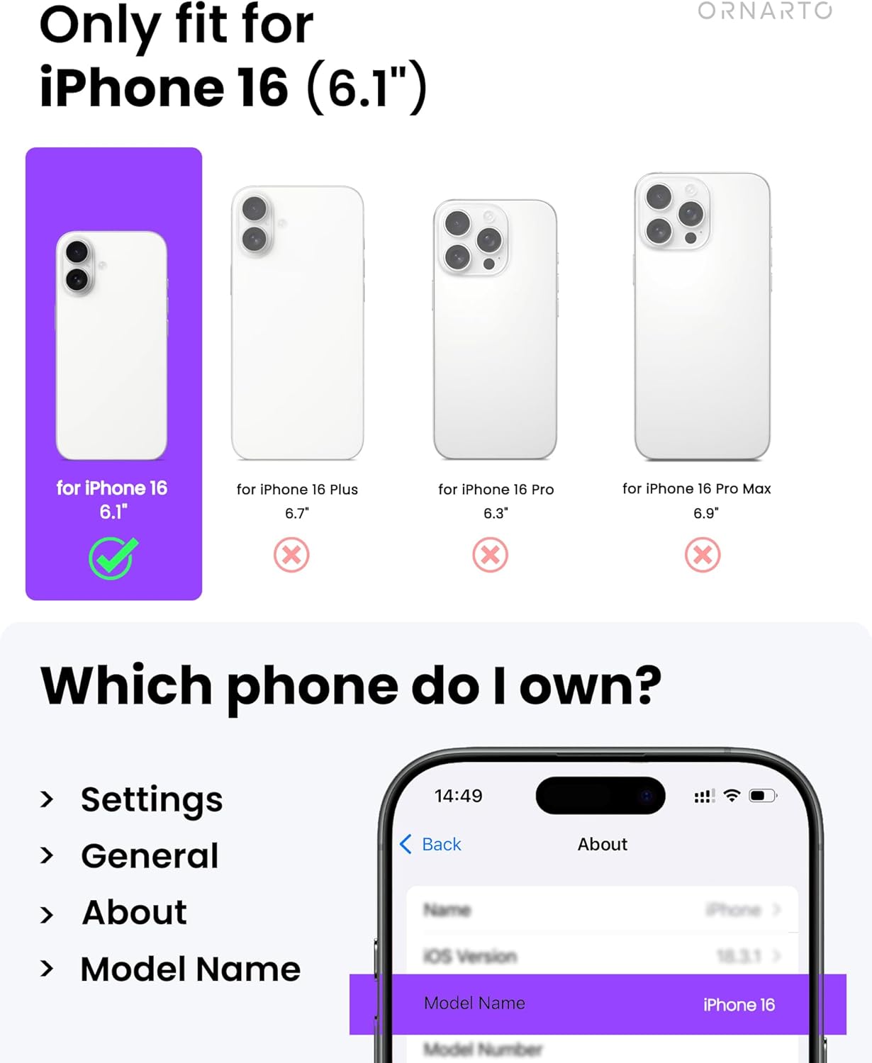 ORNARTO Vortuxe for iPhone 16 Case 6.1" | 2X MIL-STD Drop Protection | Compatible with MagSafe | Sleek Aesthetic Liquid Silicone Phone Cover - Pale Rose Quartz - Image 2