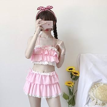 Lulumerty フリルローズビキニ M-L ピンク セパレート水着 Amazon.co.jp: [HEDAAS] 水着 レディース セパレート ビキニ