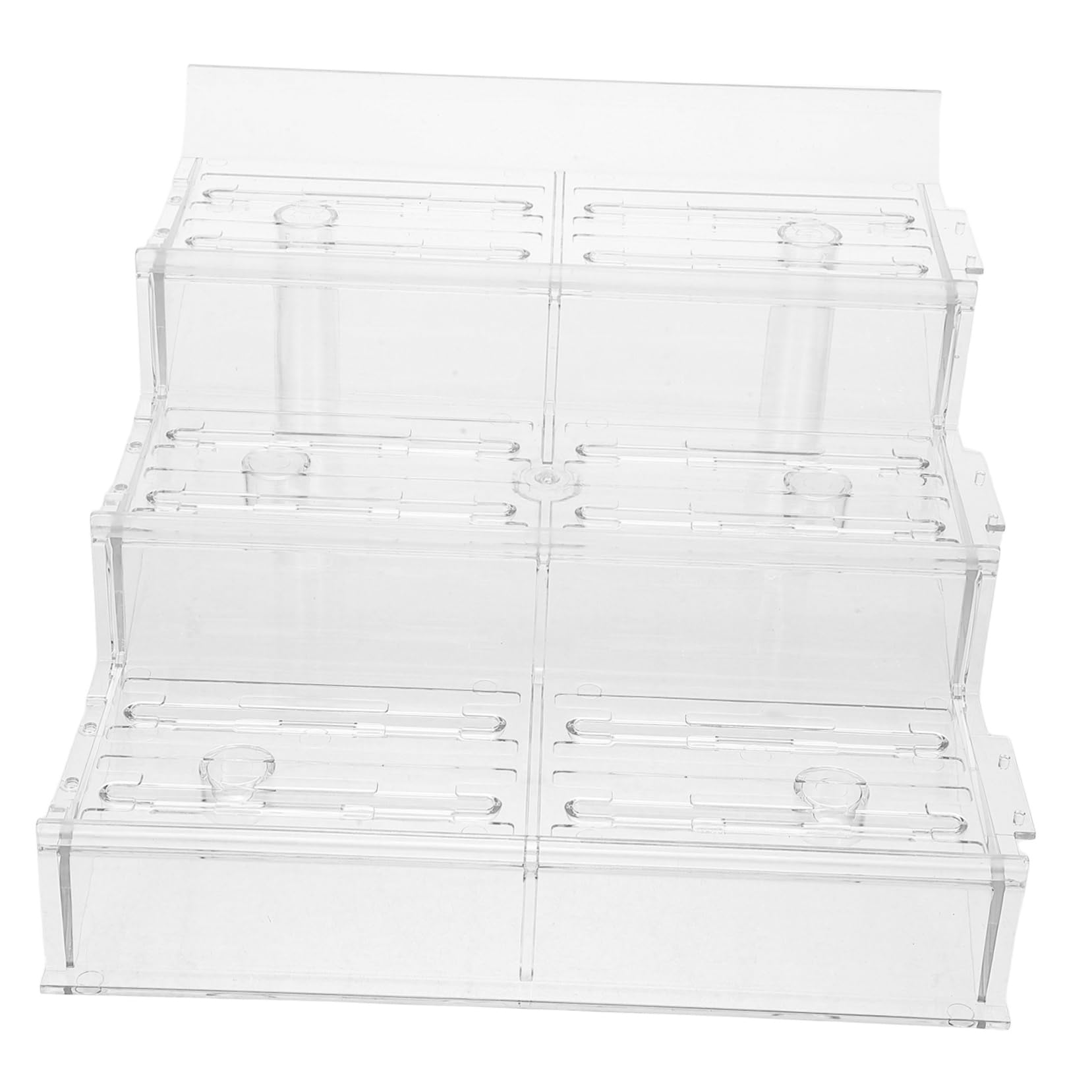 Gatuida Estante De Exhibición Transparente De Varios Para Estanterías Para Verduras Expositor De Productos Vegetales