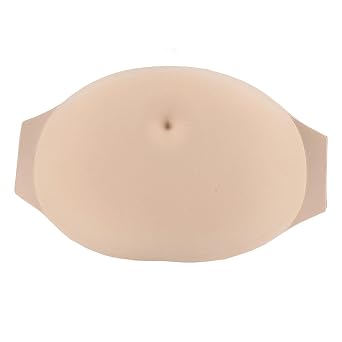 Fake Pregnant Belly Memory Sponge Belly,Pregnant Woman Fake Belly,Lightweight Soft Breathable Sponge,Film Props TV Series Props Spoof Artificial Pregnancy Baby Bump Costume