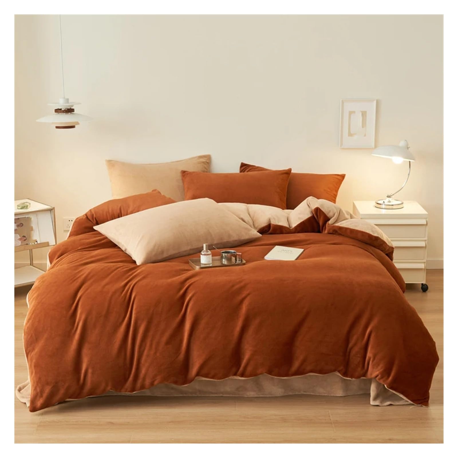 Couvre-lit velours de prestige double coupe lit double
