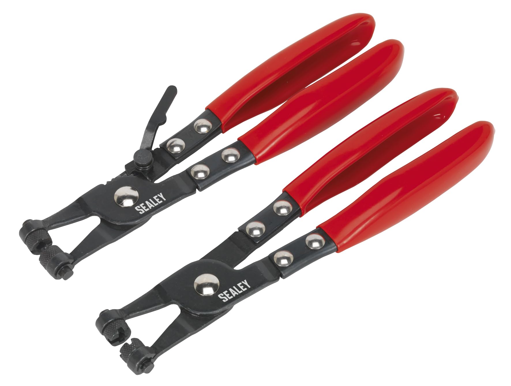 Sealey VS1665 Hose Clip Pliers 2 Piece Set Clamp Removal Work Tools
