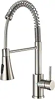 Torneira De Cozinha Pia Gourmet Monocomando Misturador Flexível Para Bancada Aço Escovado