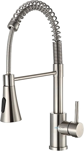 Torneira De Cozinha Pia Gourmet Monocomando Misturador Flexível Para Bancada Aço Escovado