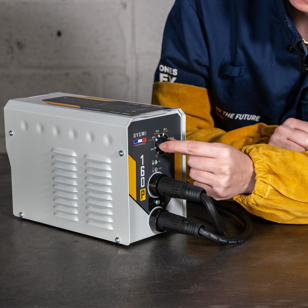 GYS Schweißgerät Elektroden-Schweißinverter mit Potentiometer, GYSMI 160P, (l x b x h) 270 x 170 x 110 mm