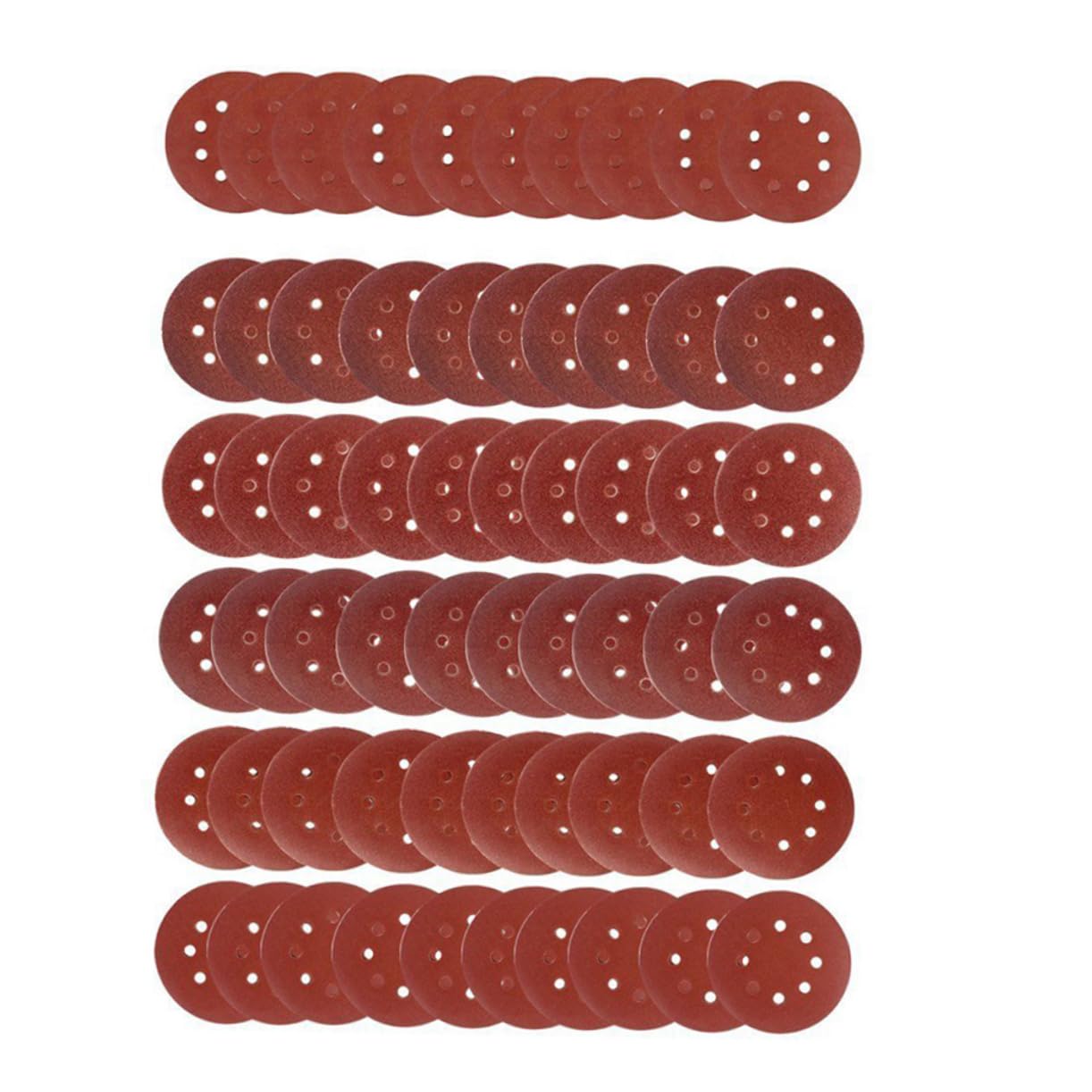 Cabilock 80pcs Grit Sanding Disc Pads Grid Papers for Polishing to Grit Variety for Static Performance